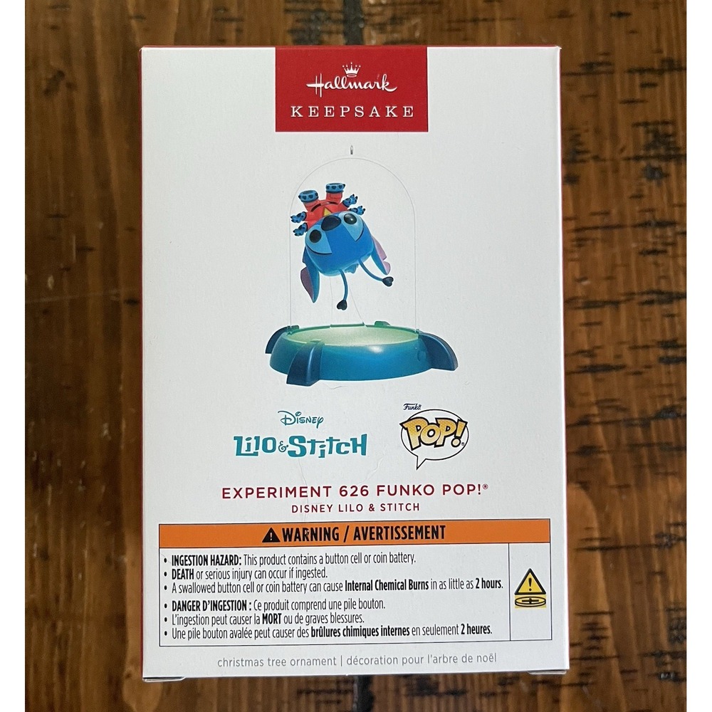Hallmark 2025 Keepsake Ornament Experiment 626 Funko Pop! Lilo & Stitch-NIB